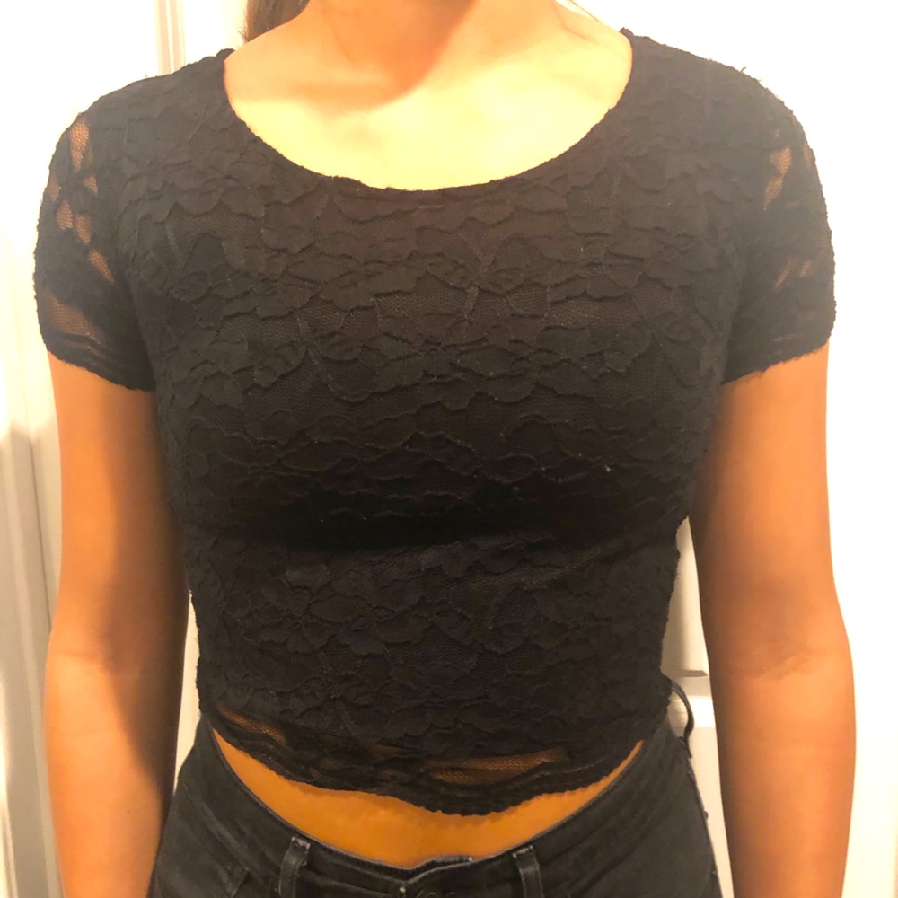 Lace crop top